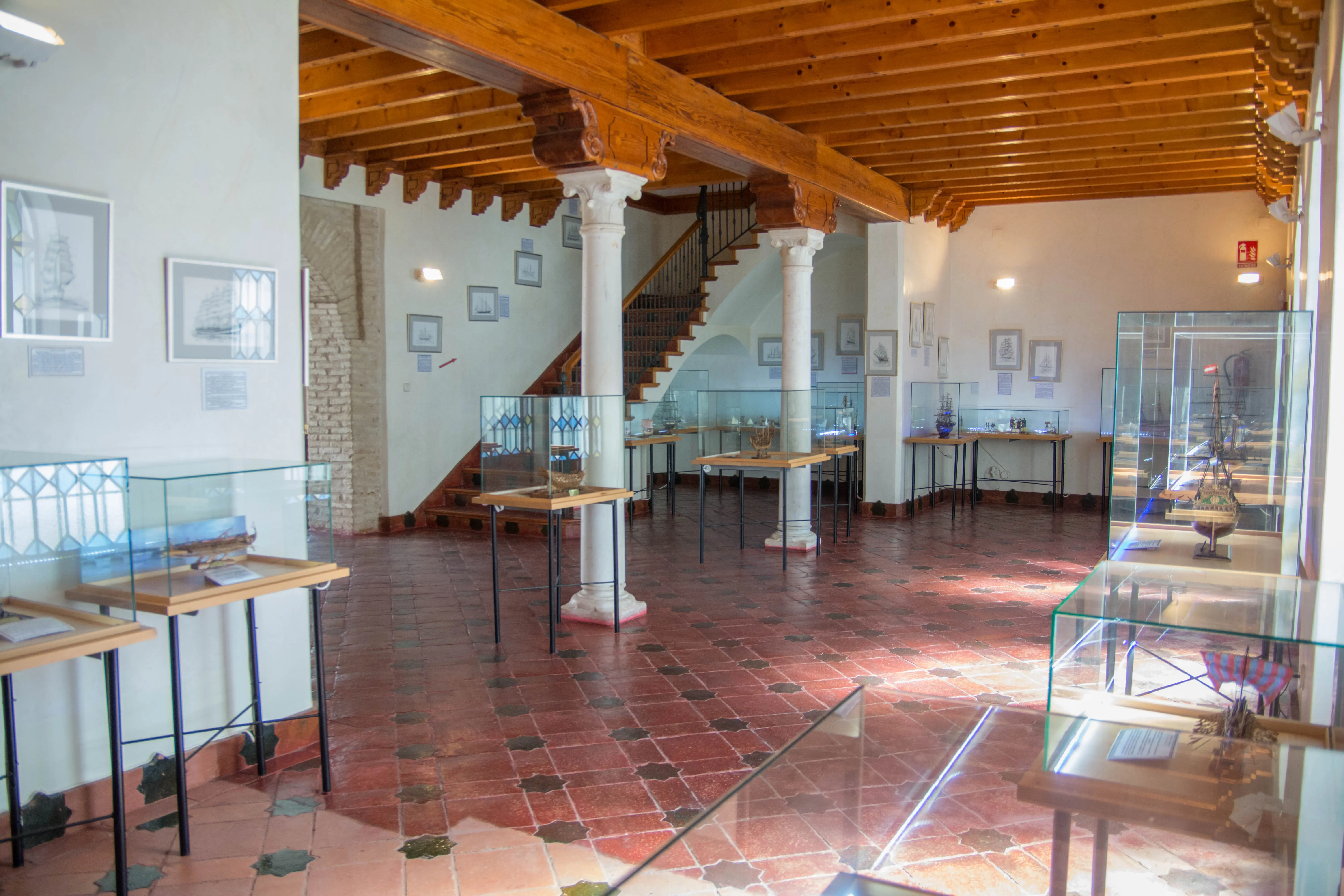 Detalles arquitectónicos del Museo Naval de Palos de la Frontera