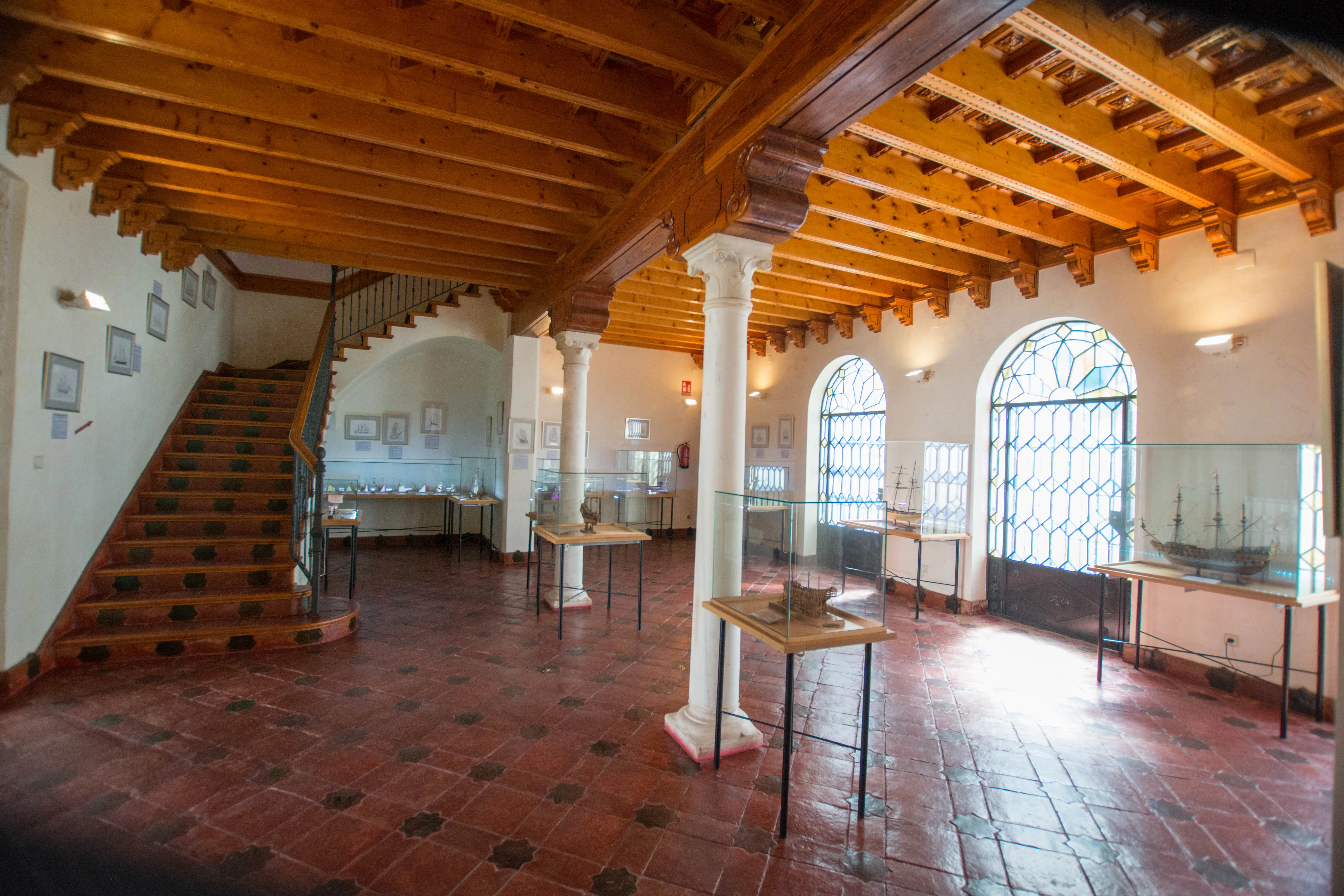 Detalles arquitectónicos del Museo Naval de Palos de la Frontera